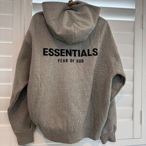 Fear of God Essentials Gray Hoodie Size（XL）